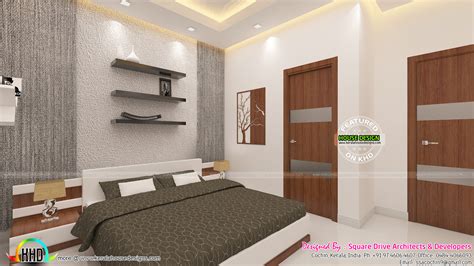 Floor Design Bedroom Master Bedrooms Interior Decor Kerala Home