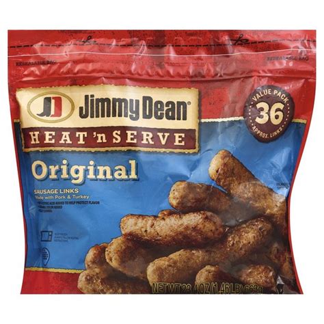 jimmy dean heat n serve original pork sausage links 36 ct from lucky supermarkets instacart
