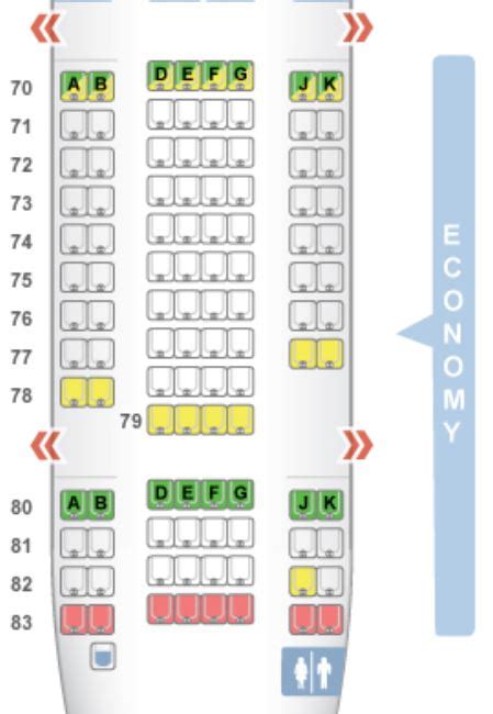 Asiana Airlines A380 Seat Map