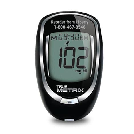 Home blood glucose meters are considered clinically accurate if the result is within 20 percent of what a lab test would indicate. Trividia True Metrix Air Self-Monitoring Blood Glucose Meter