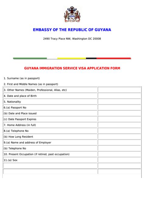 Guyana Passport Renewal Forms Printable Guyana Passport Renewal Forms