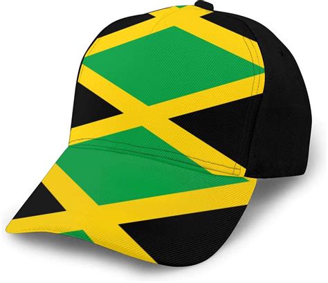Semruag Jamaica Flag Printed Baseball Capadjustable Hip Hop Snapback