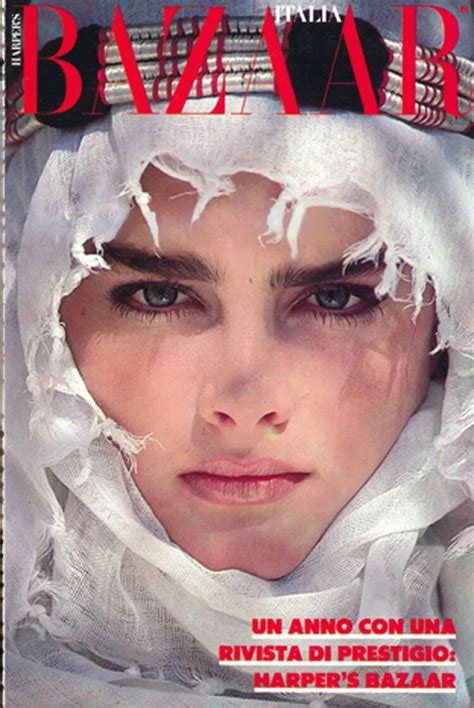 Brooke Shields Covers Harpers Bazaar Italia Magazine Inside Cover Page