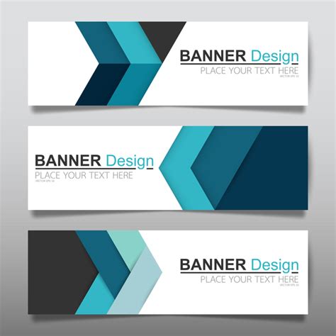Vector Set Of Modern Banners Template Design 01 Free Download
