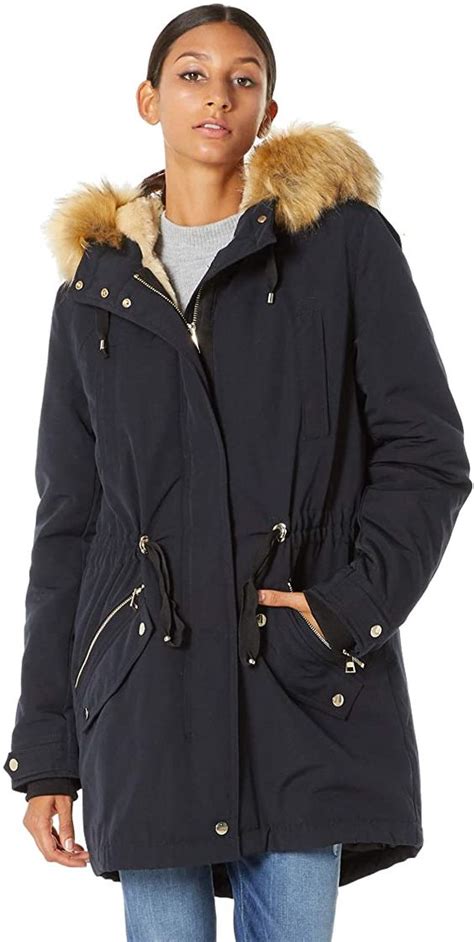 royal matrix women s full zip warm hooded parka coat water resistant sherpa lined winter jacket