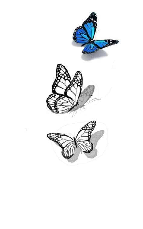 Kunst Realistic Butterfly Tattoo Butterfly Tattoo Stencil