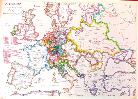 Hand Drawn Map Of Europe In Oc Mapporn Photos
