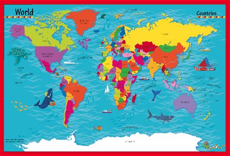 India is the latest addition to the 'red list', meaning that arriving travellers must book hotel quarantine. Children's Picture World Countries Map - Large - £19.99 ...