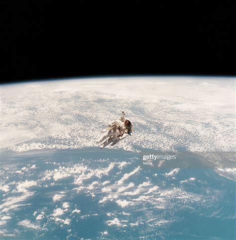 Astronaut Bruce Mccandless Ii During The First Untethered Spacewalk