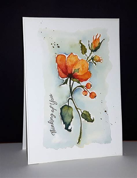 20170617093110 Watercolor Greeting Cards Watercolor Flower Art