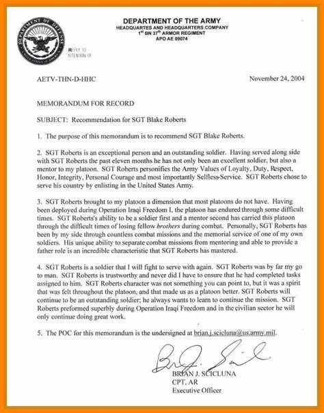 Here is an example of a resignation letter to use when resigning from a board, with tips for writing and sending a resignation letter or email message. Letter Of Recommendation Military Unique 14 Army Letter Of Re Mendation in 2020 | Letter of ...