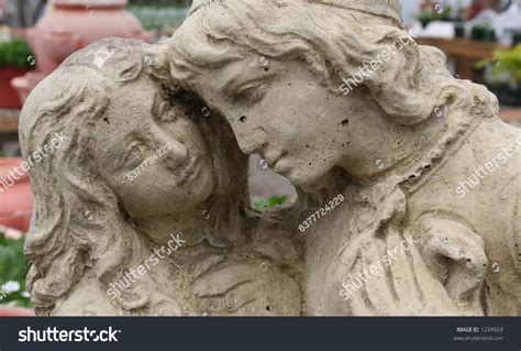 Garden Statue Two Young Lovers Stock Photo 1234924 Shutterstock