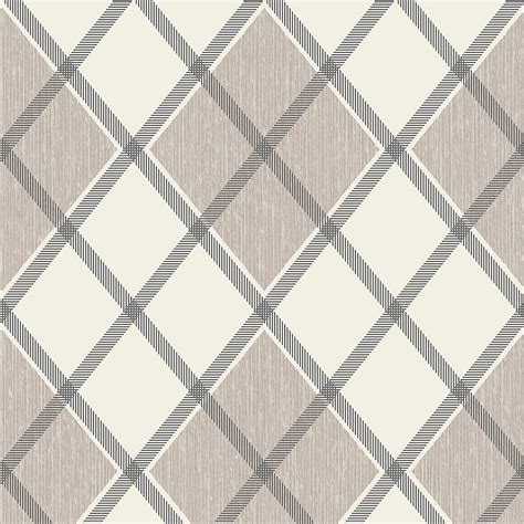 Graham And Brown Argyle Tancream Wallpaper The Home Depot Canada