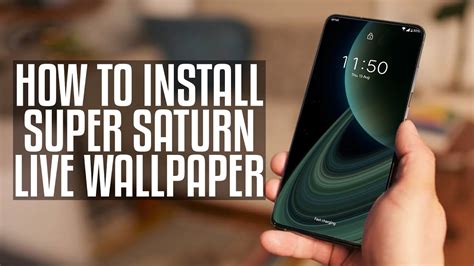 How To Install Miui 12 Super Wallpaper Super Saturn Live Wallpaper