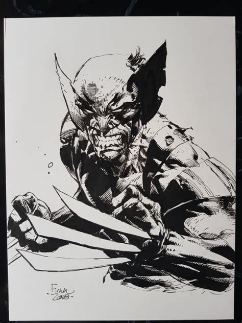 David Finch Wolverine Commission In Nik Bruss Gallery Comic Art