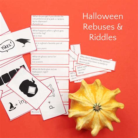 Halloween Brain Teasers For Kids Rebuses And Riddles