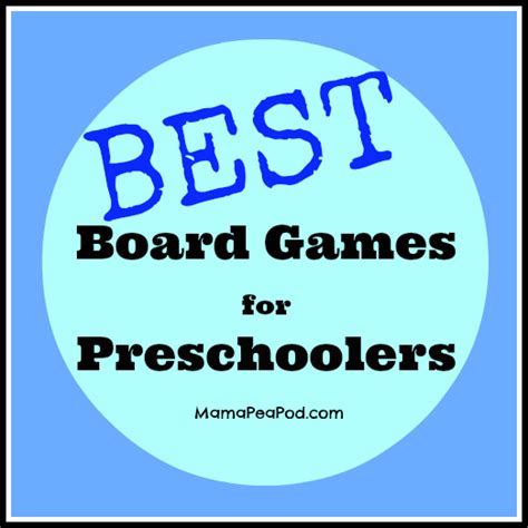 Mama Pea Pod Best Board Games For Preschoolers