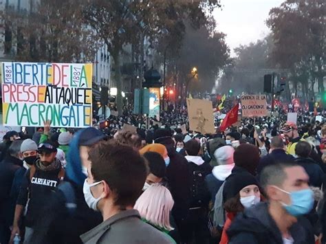 Cette mobilisation non prévue a été organisée par la bac de nuit de la capitale. Marche des libertés contre la loi Sécurité globale à Paris ...