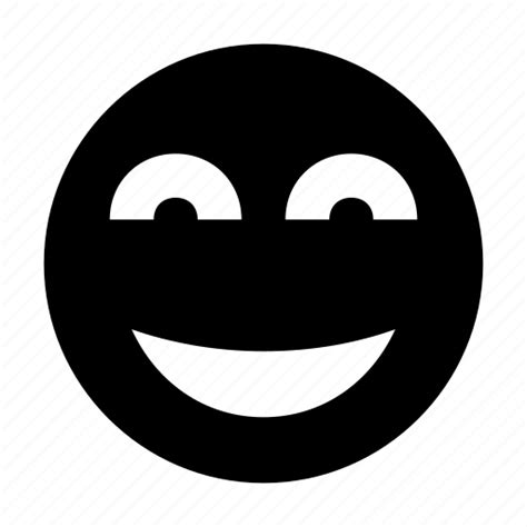 Cheerful Happy Laughing Emoticon Pleased Smile Icon