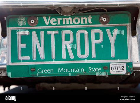 Vermont Custom License Plate Hi Res Stock Photography And Images Alamy