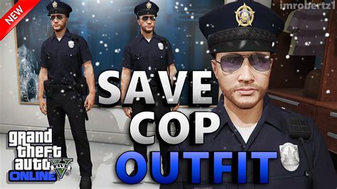 Gta 5 Online Best Cop Outfit Glitch How To Get Police Uniform Cool