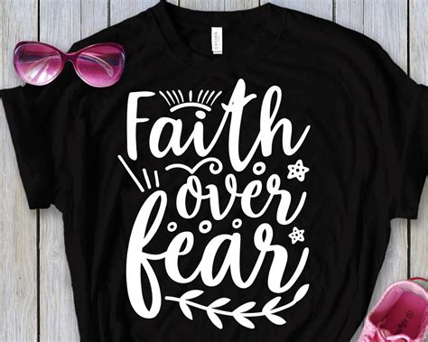 Faith Over Fear Svg Tshirt Design Mug Design Faith Svg Etsy