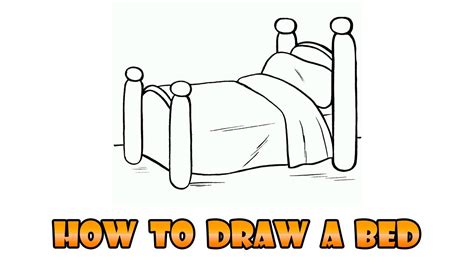 How To Draw Bed Easy Step By Step Drawing Lesson For Kids Youtube
