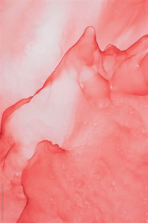 Pantone is the the authority on color these days. Abstract Coral Color Fluid Background | Stocksy United ...