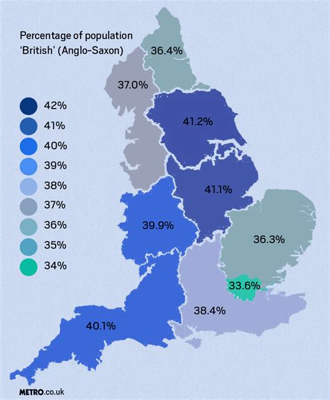 Ancestry DNA Study Shows Ethnically British Of Anglo Saxon Ancestry Is Rare Apart From