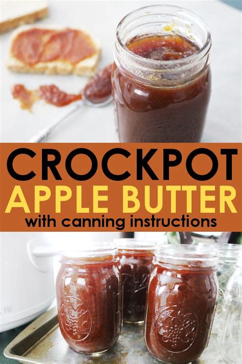 Easy Crockpot Apple Butter Recipe Canning Instructions Included