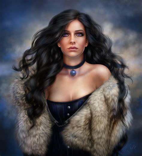 Check out amazing blackhair artwork on deviantart. video game characters, long hair, dark hair, purple eyes ...
