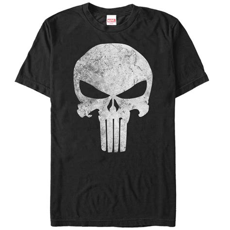 Marvel Marvel Mens Punisher Retro Skull Symbol T Shirt