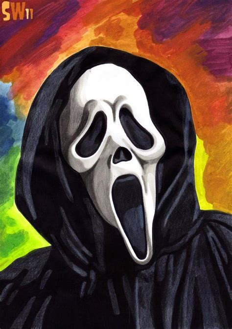 Ghostface By Scott Watson Scream Art Horror Drawing Horror Artwork