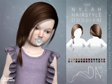 Nylah Hairstyle Toddler By Darknightt From Tsr • Sims 4 Downloads