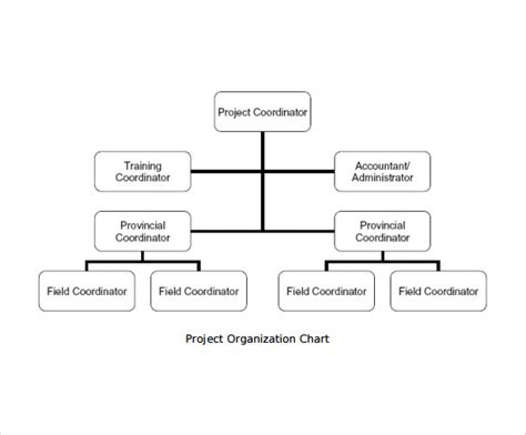 Free 14 Sample Project Organization Chart Templates In Pdf Ms Word