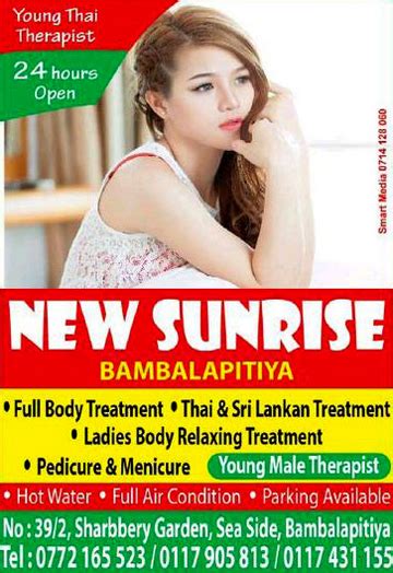 Spa Massage Centers In Colombo And Other Cities Of Sri Lanka New Sunrise Bambalapitiya