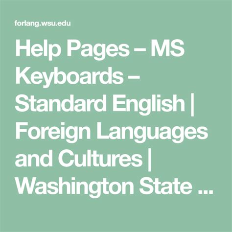 School Of Languages Cultures And Race Washington State University