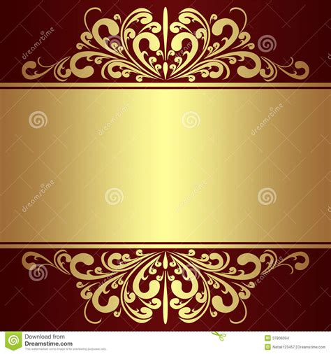 luxury background  golden royal borders stock images image