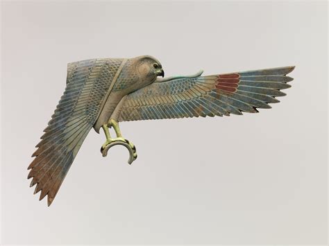 Inlay Depicting A Falcon With Spread Wings Late Periodptolemaic