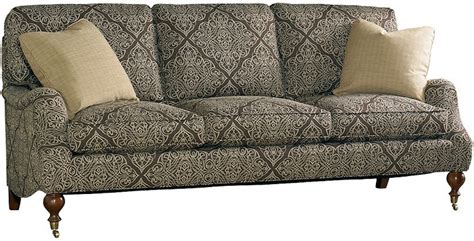 Sherrill Living Room Sofa With Exposed Wood Legs With Ferrules And