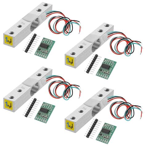 Digital Load Cell Weight Sensor 4 Sets 1kg Load Cell Hx711 Ad Weighit