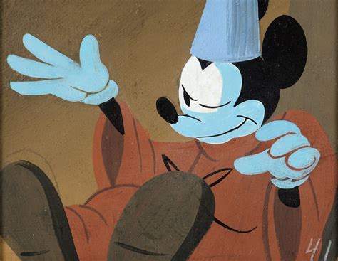 Fantasia Sorcerers Apprentice Mickey Mouse Storyboard Art Walt