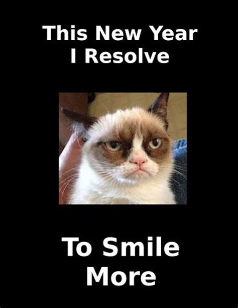 Grumpy Cat Makes A New Years Resolution For More New Years Cats