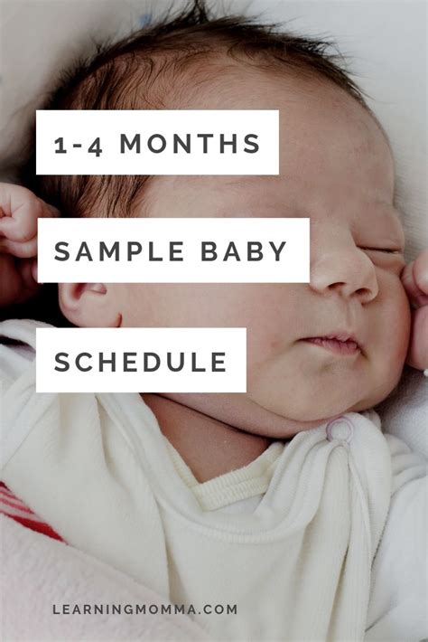 1 4 Month Baby Schedule Sleeping And Eating Routine Baby Schedule