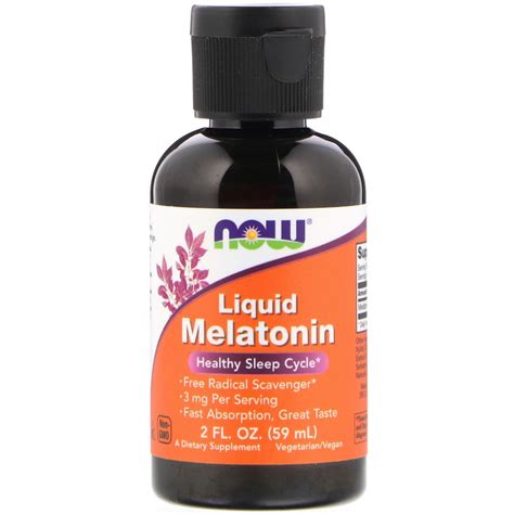 Suppose you want to convert 25 oz into mg. Now Foods, Liquid Melatonin, 2 fl oz (59 ml) | By iHerb