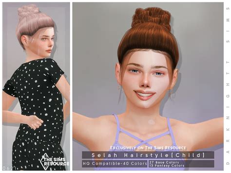 Selah Hairstyle For Child By Darknightt From Tsr • Sims 4 Downloads