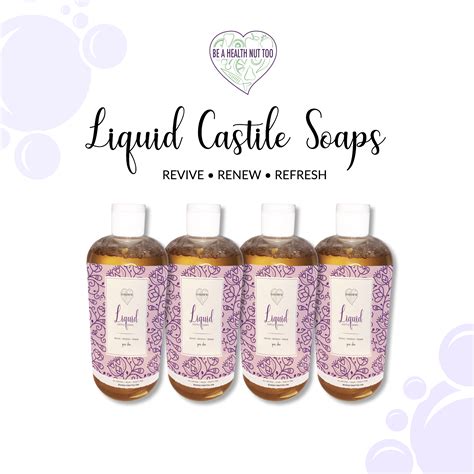 This gentle soap is safe and does not have any side effects. Chemical free Liquid Castile Soaps created with your ...