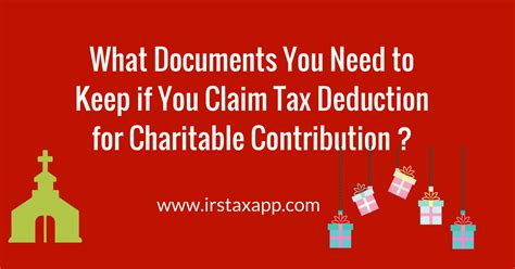 Record Of Charitable Contribution Is A Must For Claiming Deduction