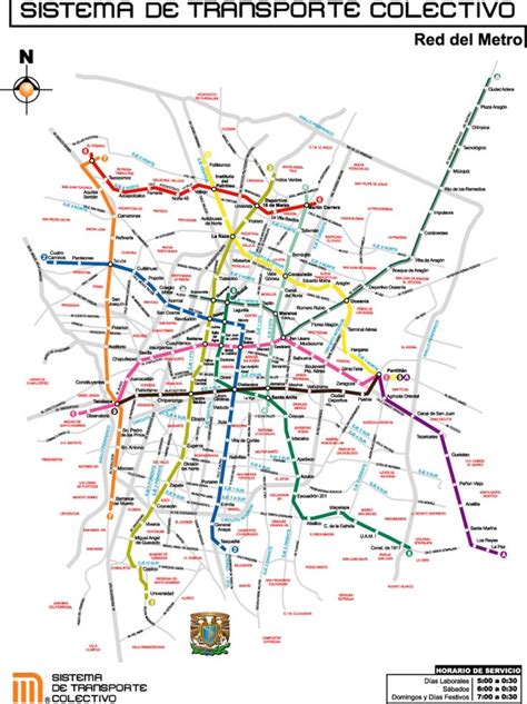 Mexico City Metro Map Lineas Del Metro Metro Ciudad De Mexico Metro