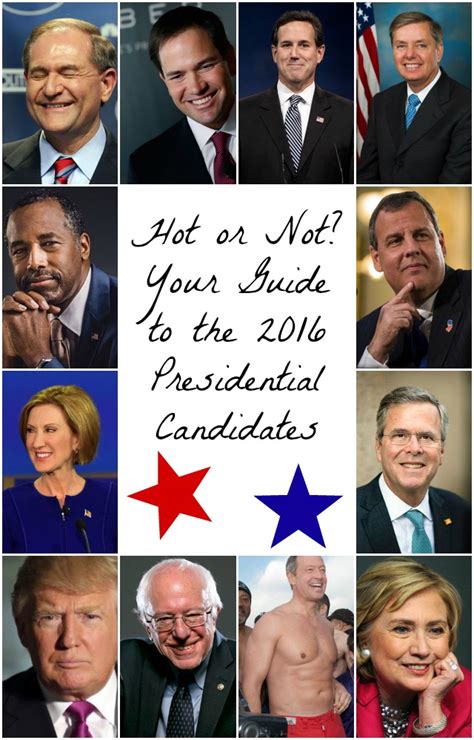 Ranking The 2016 Presidential Candidates By Sexiness Belle Brita